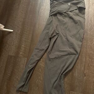 Lululemon Olive High-Waisted Leggings